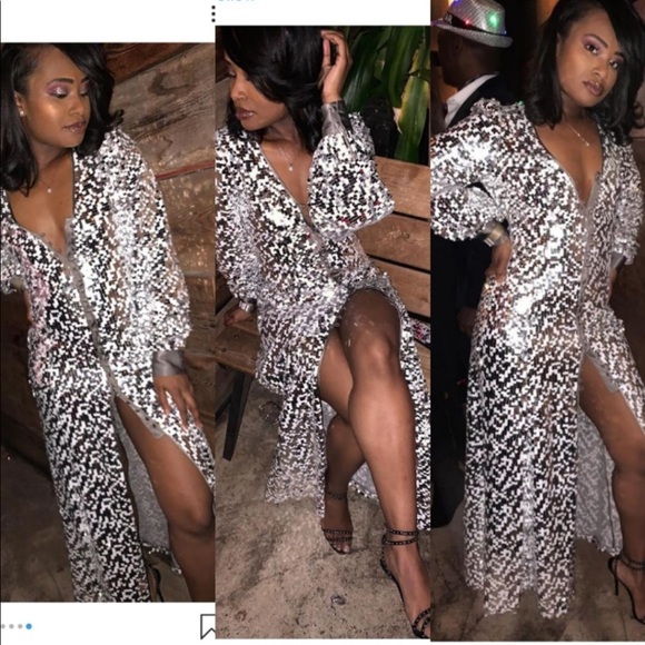 *SOLD* ZARA maxi sequin dress - Picture 3 of 12